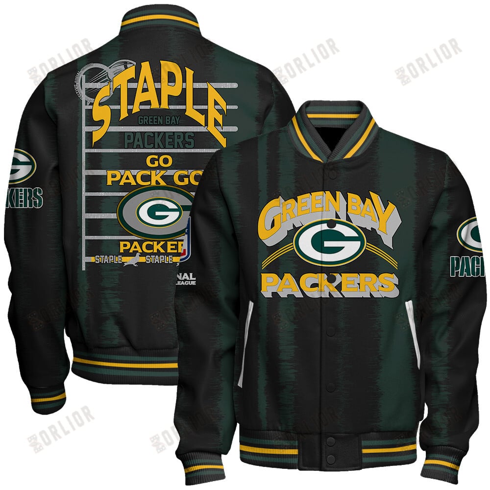 Green Bay Packers Football Team 2024 - 25 Independent, Individual Unisex Varsity Jacket