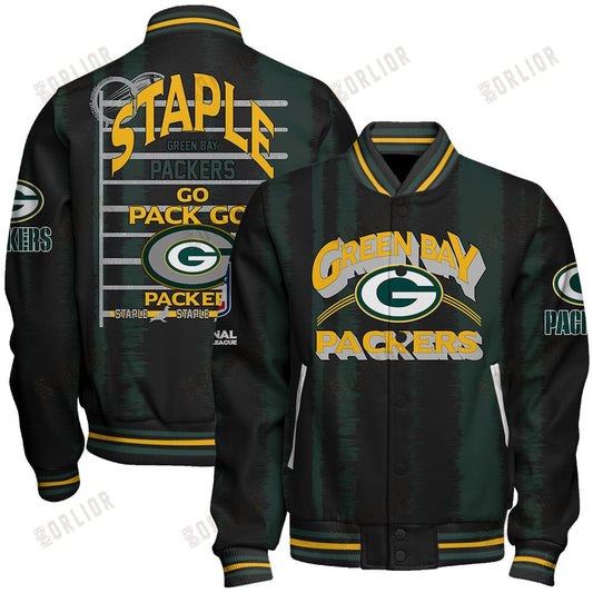 Green Bay Packers Football Team 2024 - 25 Independent, Individual Unisex Varsity Jacket