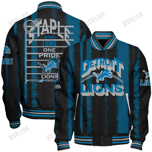 Detroit Lions Football Team 2024 - 25 Independent, Individual Unisex Varsity Jacket