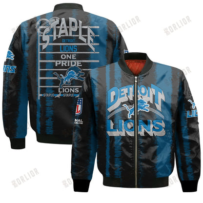 Detroit Lions Football Team 2024 - 25 Independent, Individual Bomber Jacket