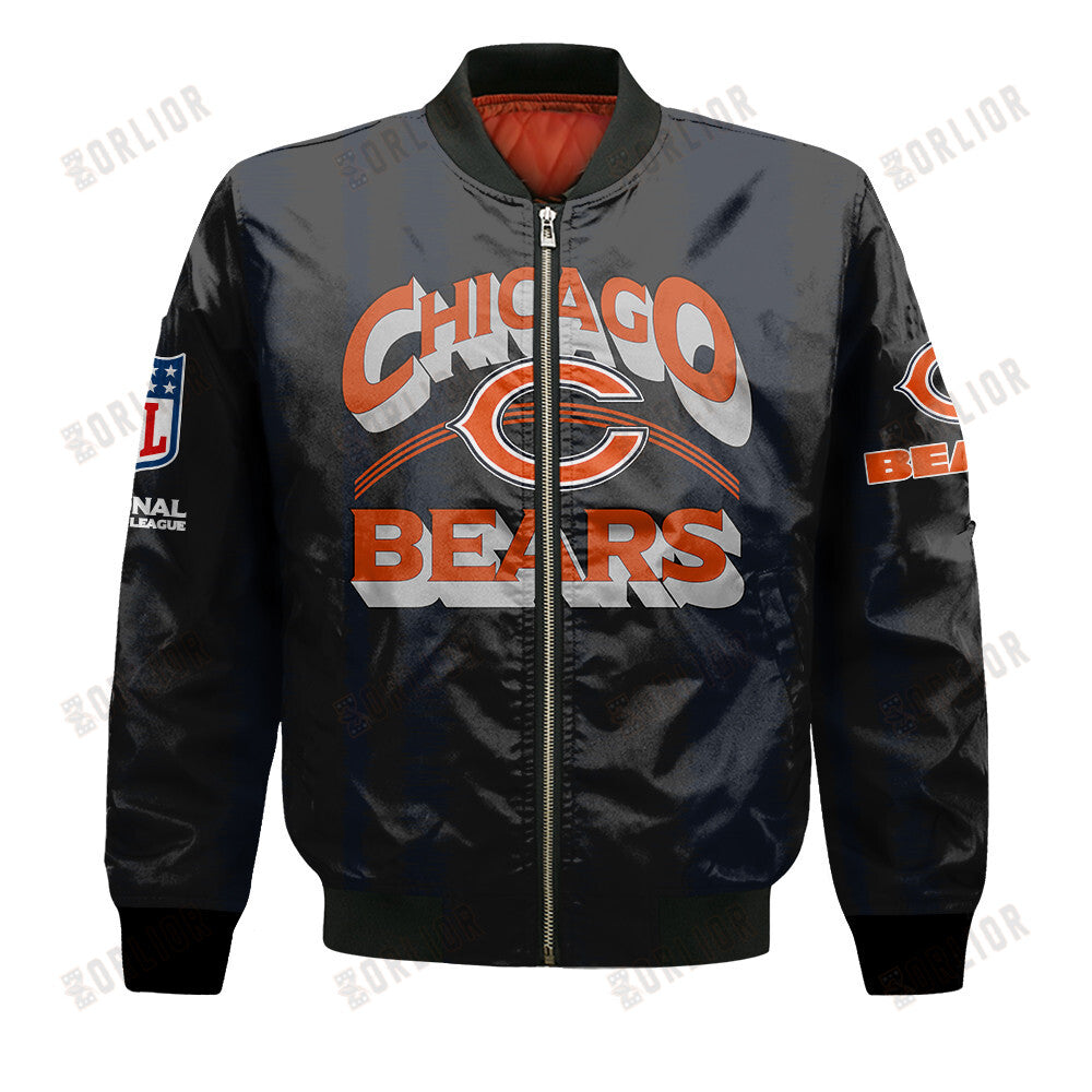 Chicago Bears Football Team 2024 - 25 Independent, Individual Bomber Jacket