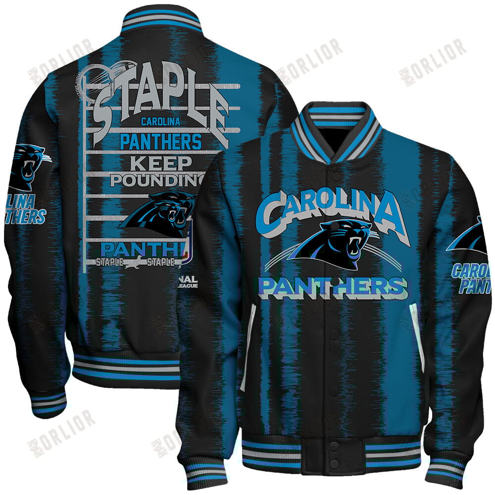 Carolina Panthers Football Team 2024 - 25 Independent, Individual Unisex Varsity Jacket