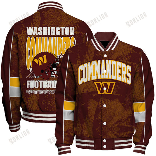 Washington Commanders Football Team 2024 - 25 Cheering Symbols Unisex Varsity Jacket