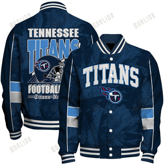 Tennessee Titans Football Team 2024 - 25 Cheering Symbols Unisex Varsity Jacket