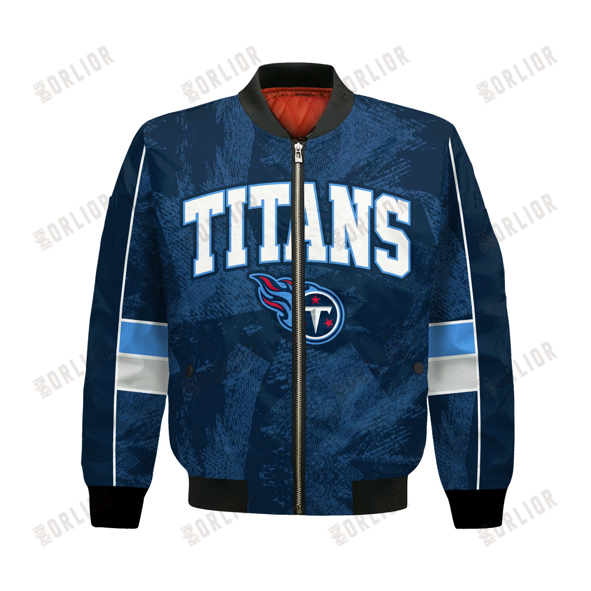 Tennessee Titans Football Team 2024 - 25 Cheering Symbols Bomber Jacket