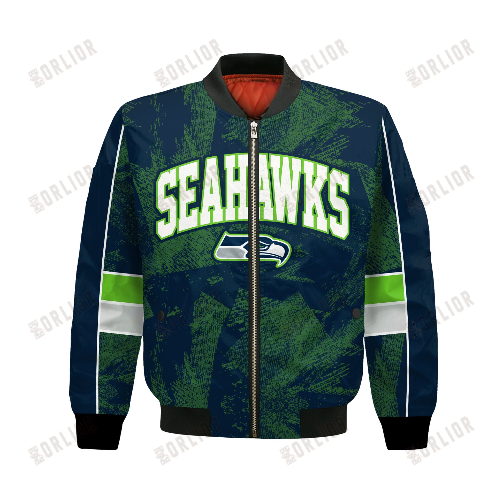 Seattle Seahawks Football Team 2024 - 25 Cheering Symbols Bomber Jacket
