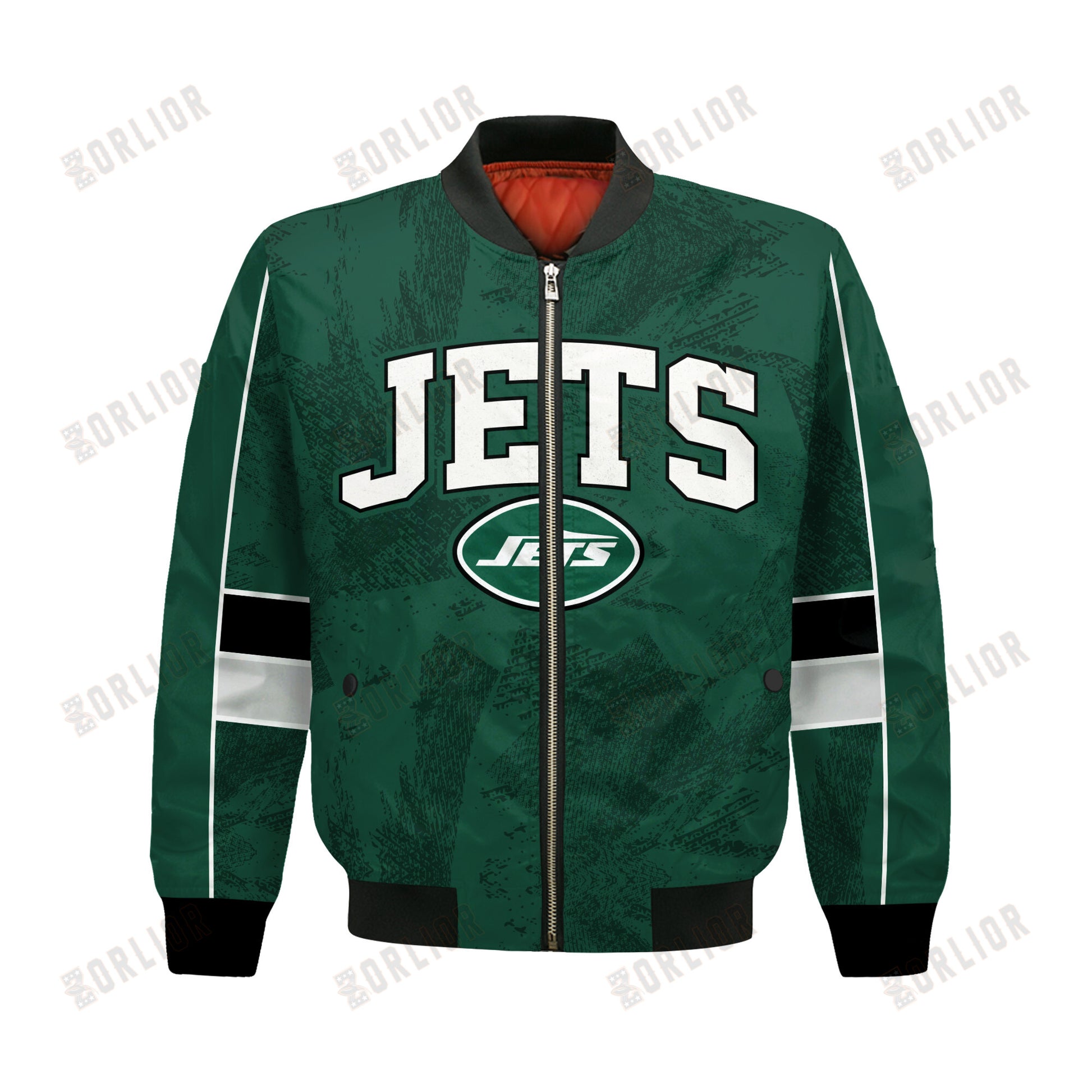 New York Jets Football Team 2024 - 25 Cheering Symbols Bomber Jacket