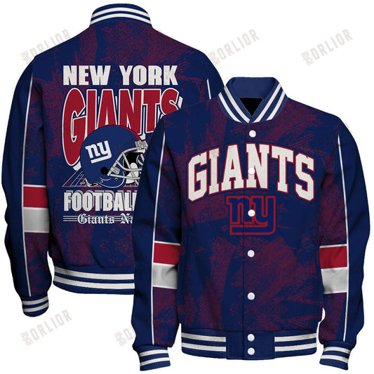 New York Giants Football Team 2024 - 25 Cheering Symbols Unisex Varsity Jacket