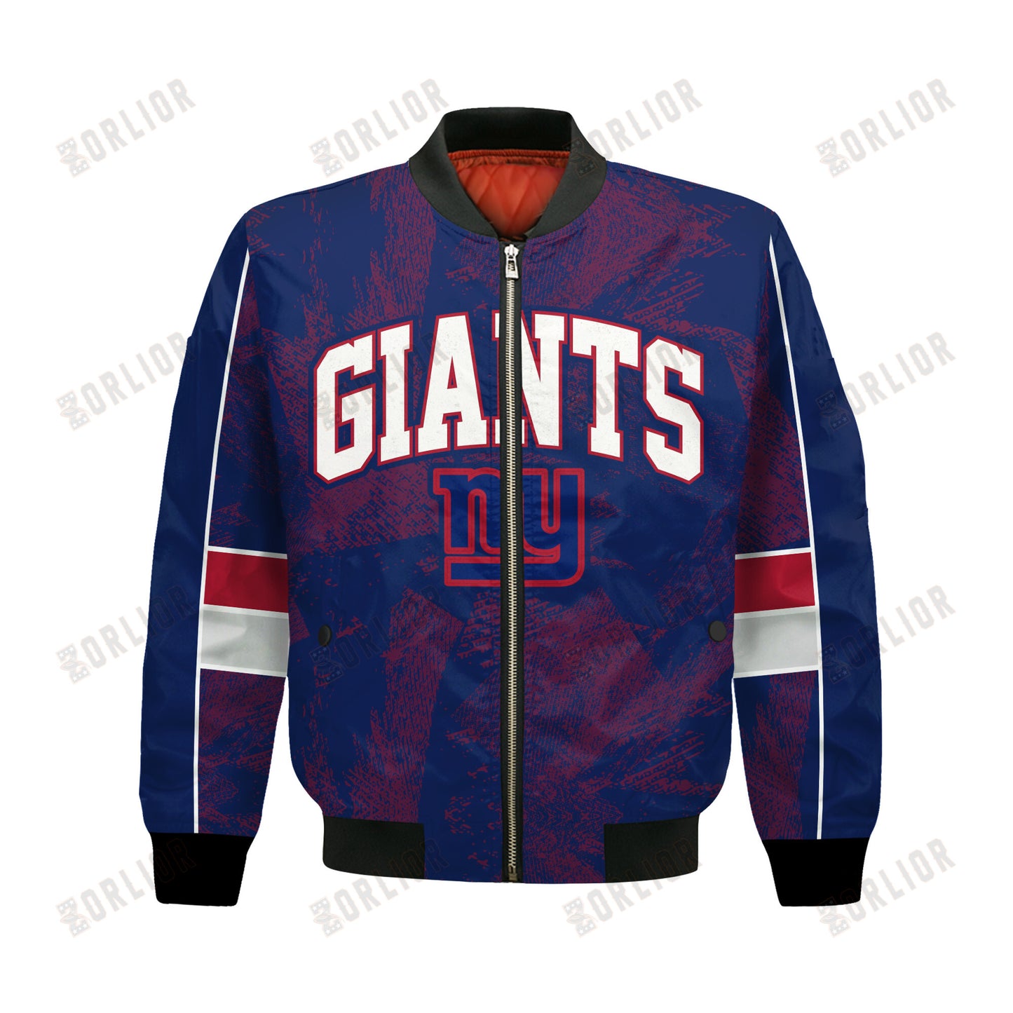 New York Giants Football Team 2024 - 25 Cheering Symbols Bomber Jacket