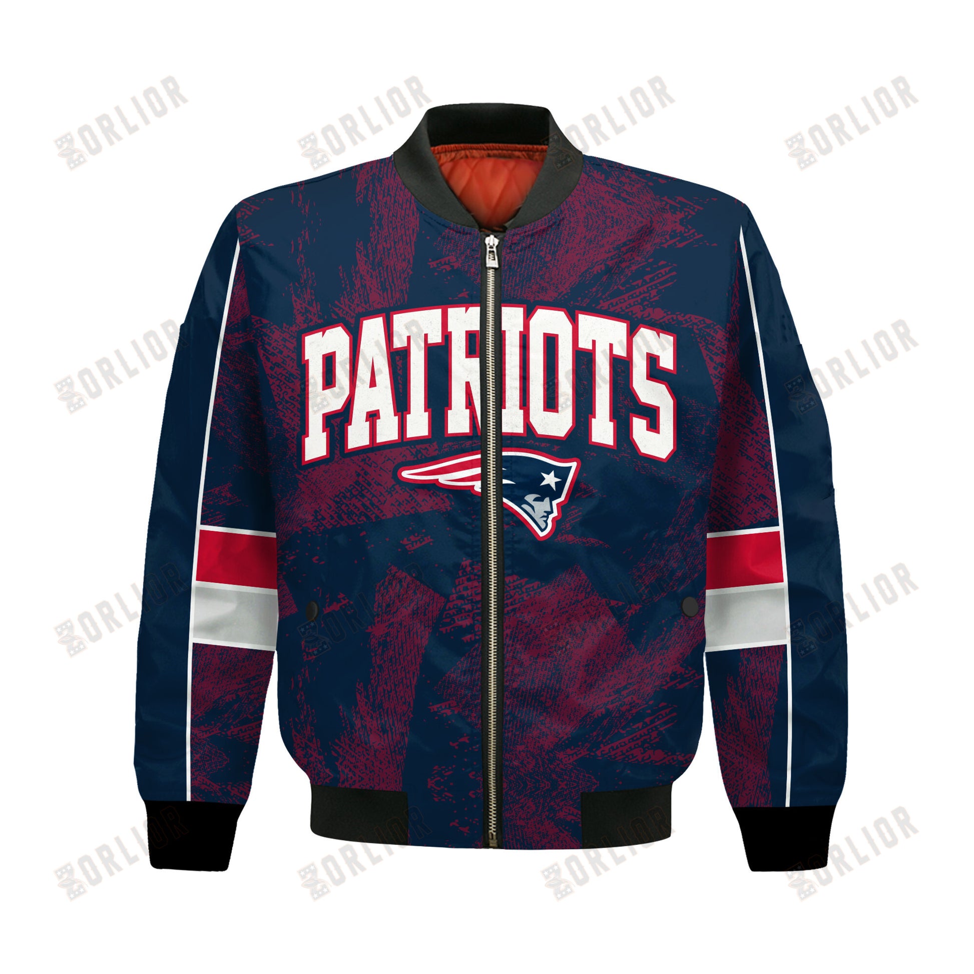 New England Patriots Football Team 2024 - 25 Cheering Symbols Bomber Jacket