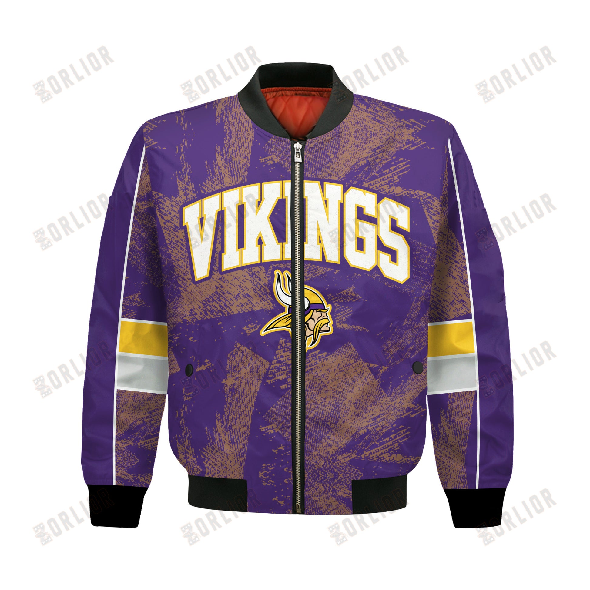 Minnesota Vikings Football Team 2024 - 25 Cheering Symbols Bomber Jacket