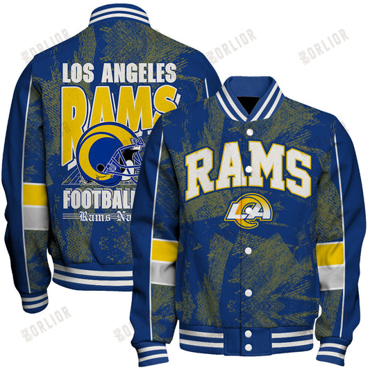 Los Angeles Rams Football Team 2024 - 25 Cheering Symbols Unisex Varsity Jacket