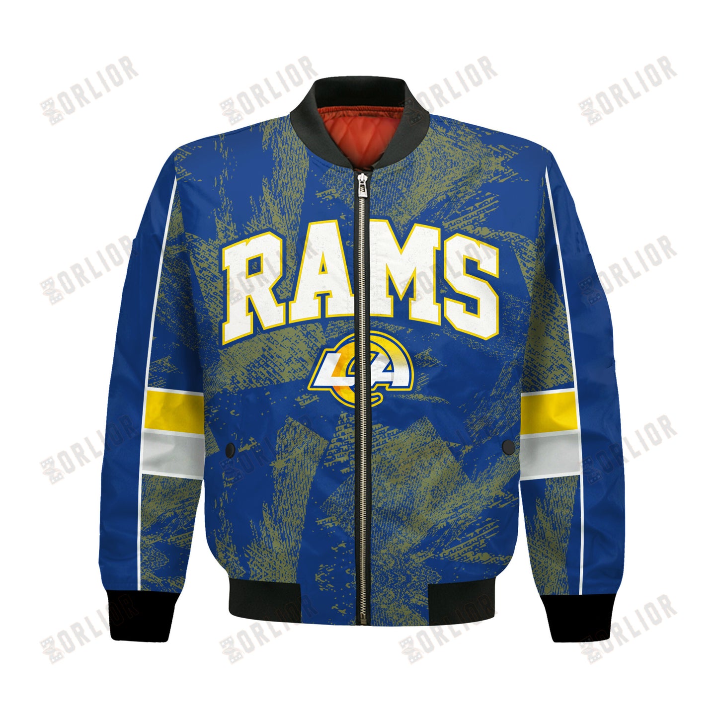 Los Angeles Rams Football Team 2024 - 25 Cheering Symbols Bomber Jacket
