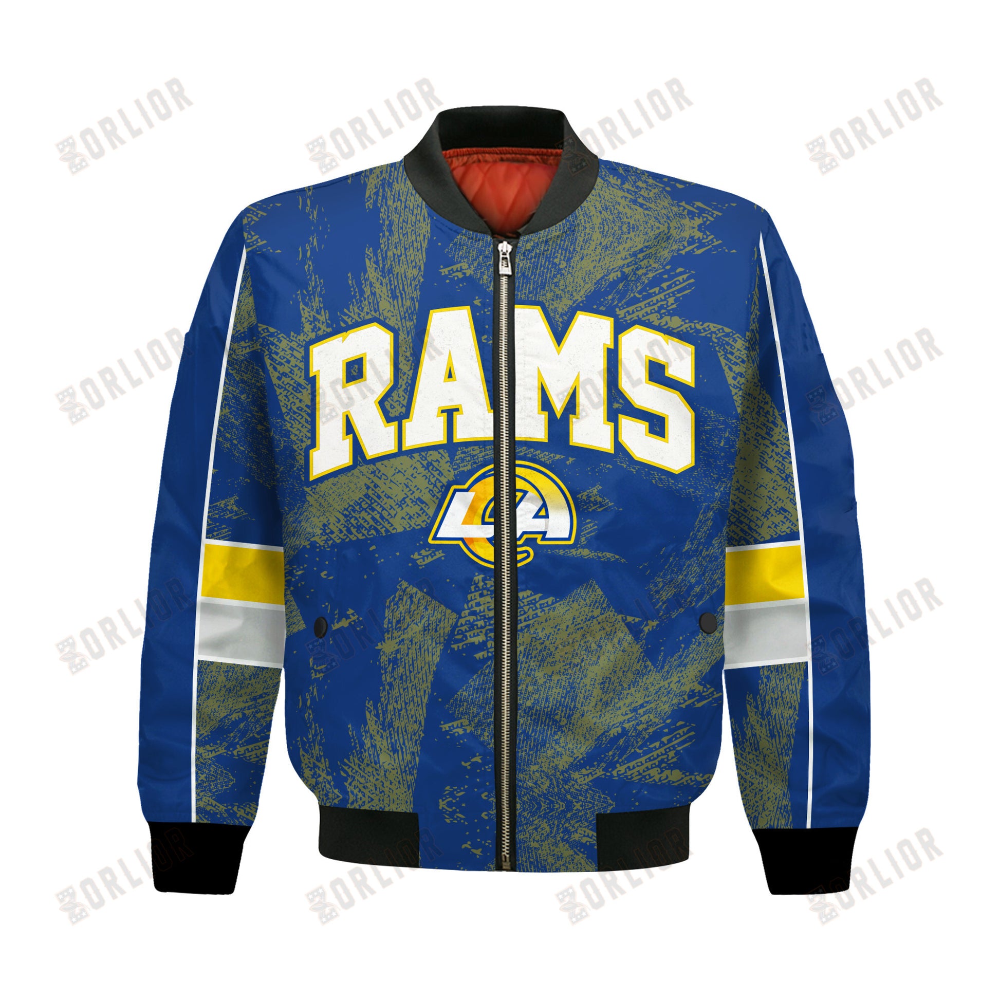 Los Angeles Rams Football Team 2024 - 25 Cheering Symbols Bomber Jacket