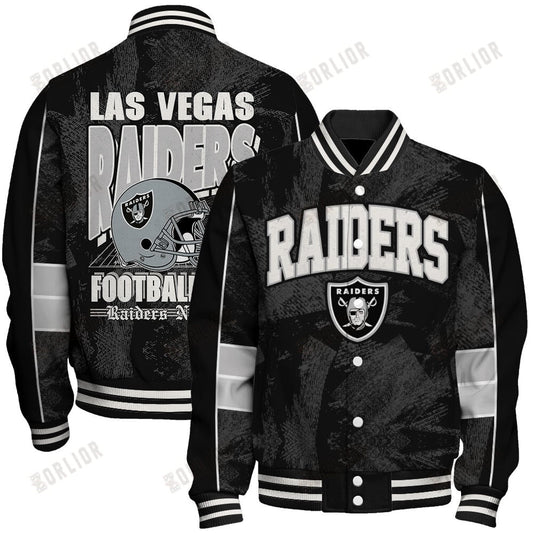 Las Vegas Raiders Football Team 2024 - 25 Cheering Symbols Unisex Varsity Jacket
