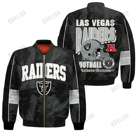 Las Vegas Raiders Football Team 2024 - 25 Cheering Symbols Bomber Jacket