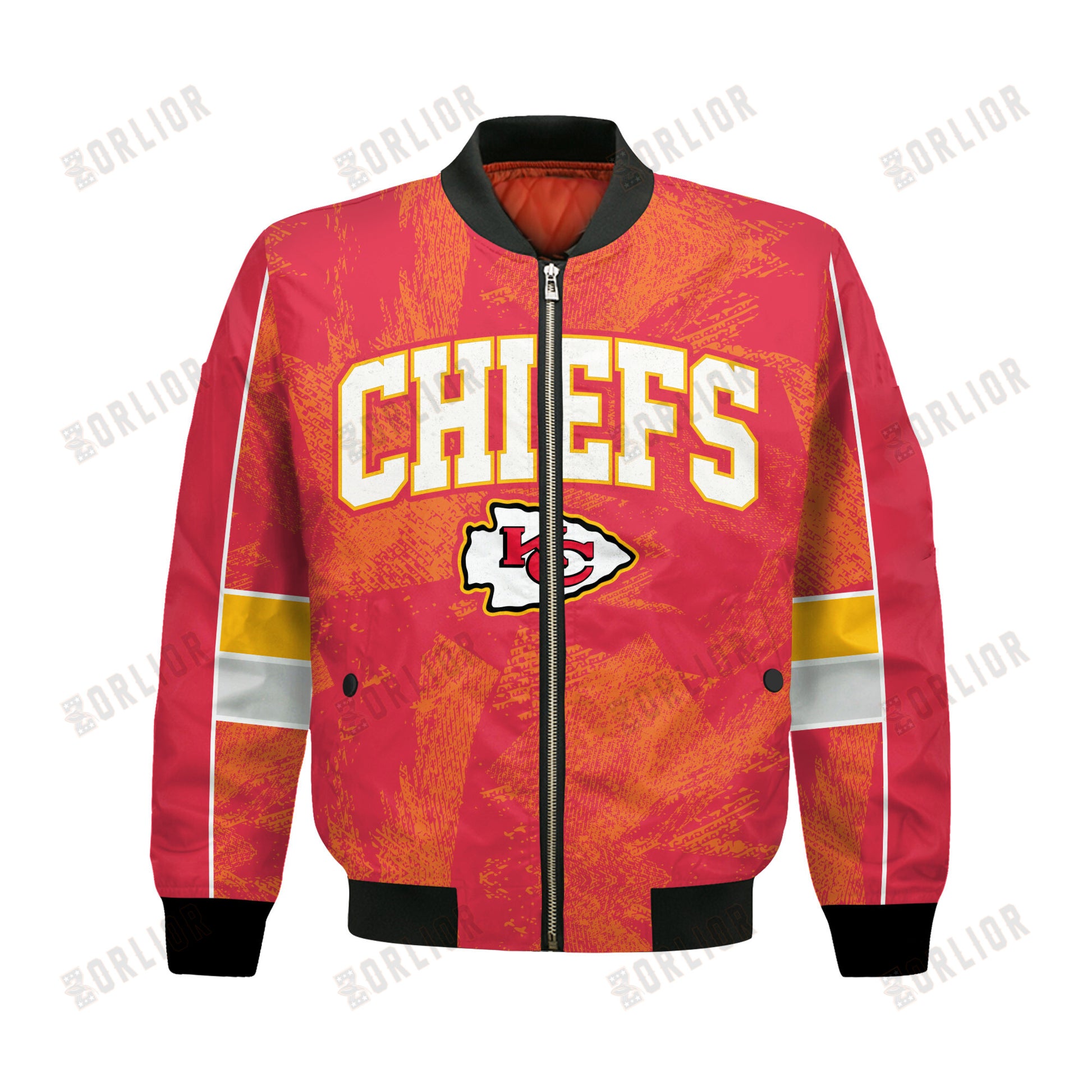 Kansas City Chiefs Football Team 2024 - 25 Cheering Symbols Bomber Jacket