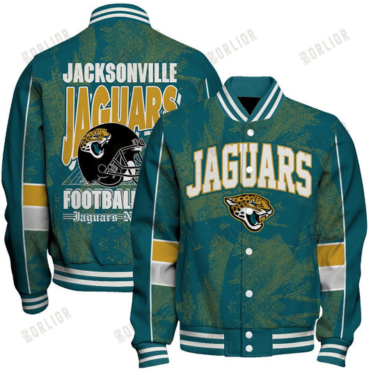 Jacksonville Jaguars Football Team 2024 - 25 Cheering Symbols Unisex Varsity Jacket