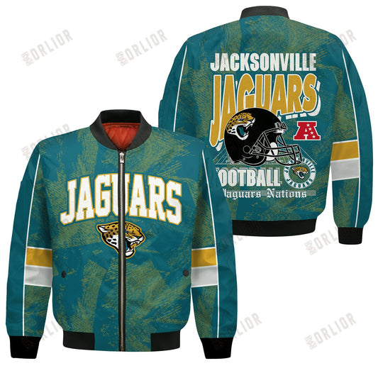 Jacksonville Jaguars Football Team 2024 - 25 Cheering Symbols Bomber Jacket