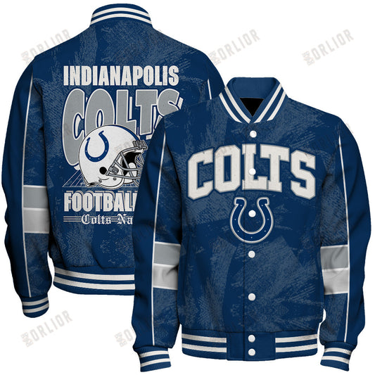 Indianapolis Colts Football Team 2024 - 25 Cheering Symbols Unisex Varsity Jacket