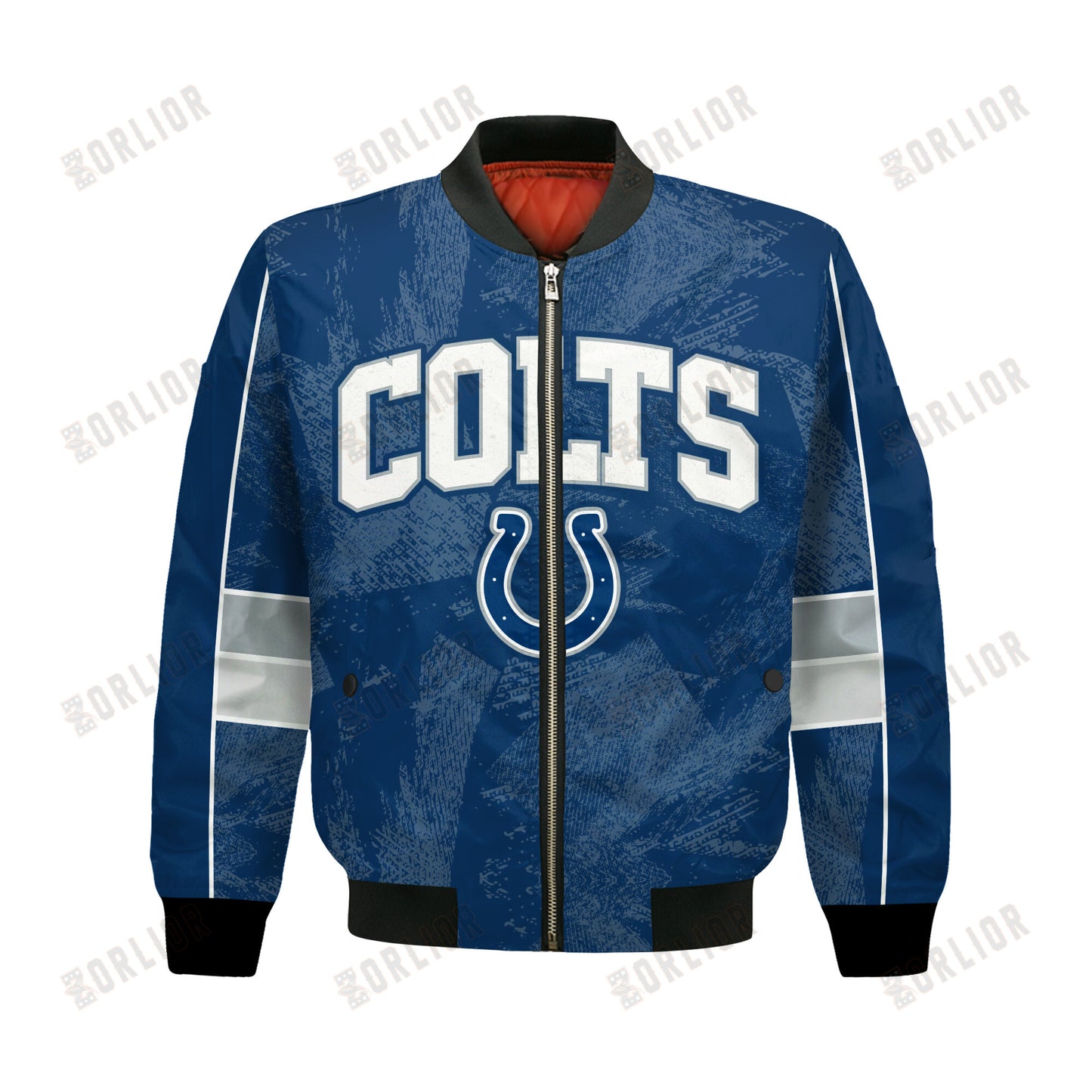 Indianapolis Colts Football Team 2024 - 25 Cheering Symbols Bomber Jacket