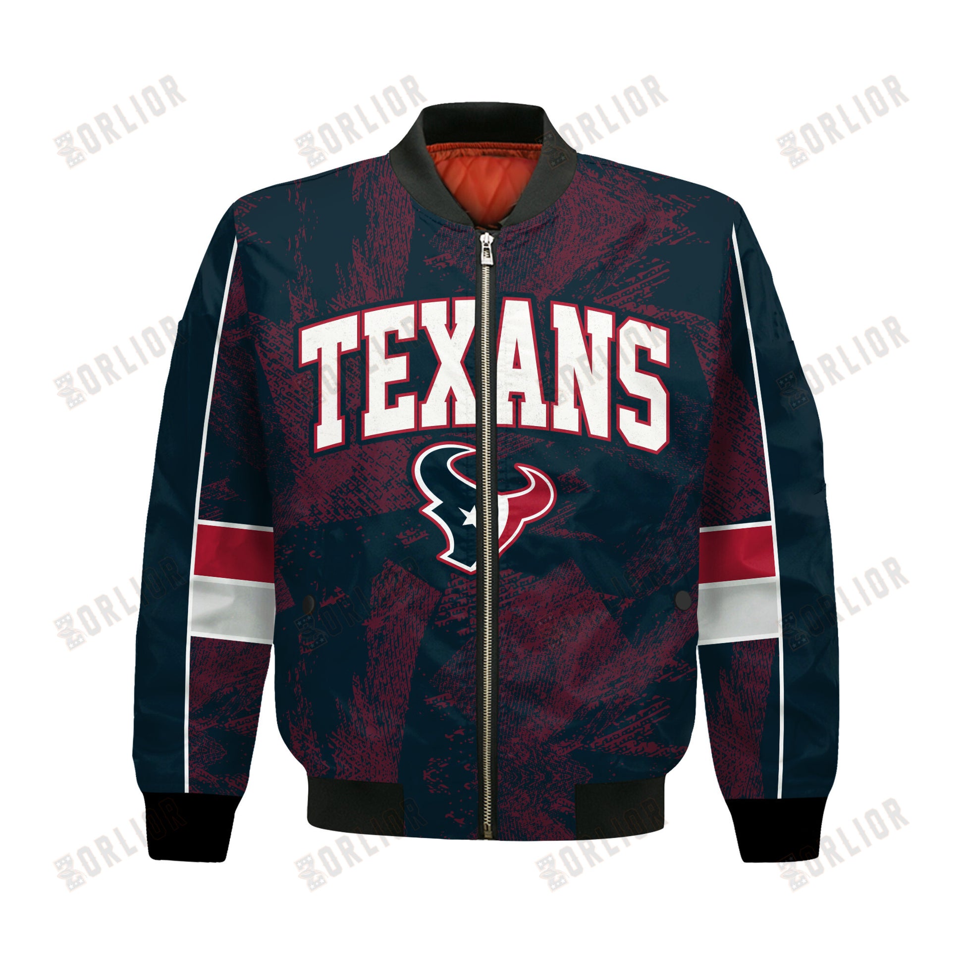 Houston Texans Football Team 2024 - 25 Cheering Symbols Bomber Jacket
