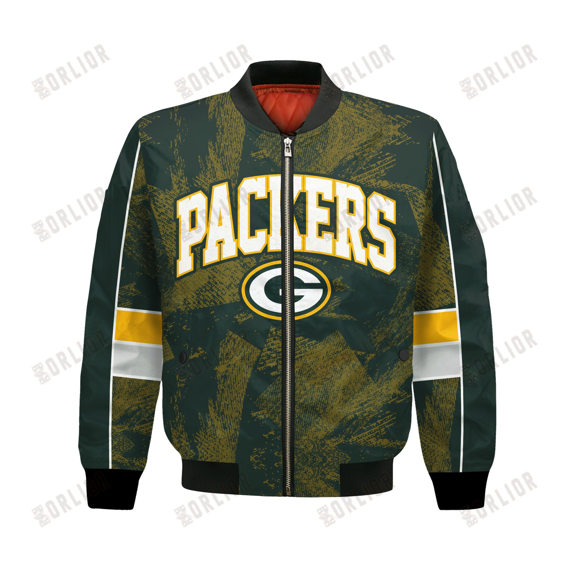 Green Bay Packers Football Team 2024 - 25 Cheering Symbols Bomber Jacket