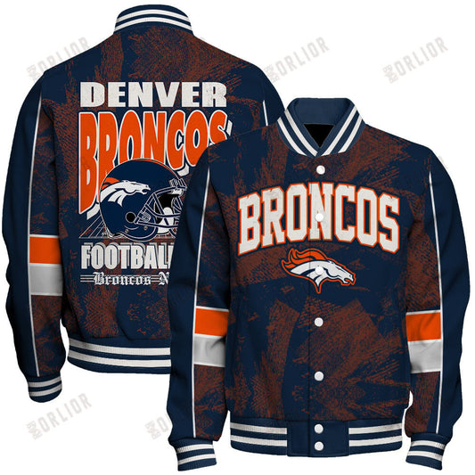 Denver Broncos Football Team 2024 - 25 Cheering Symbols Unisex Varsity Jacket