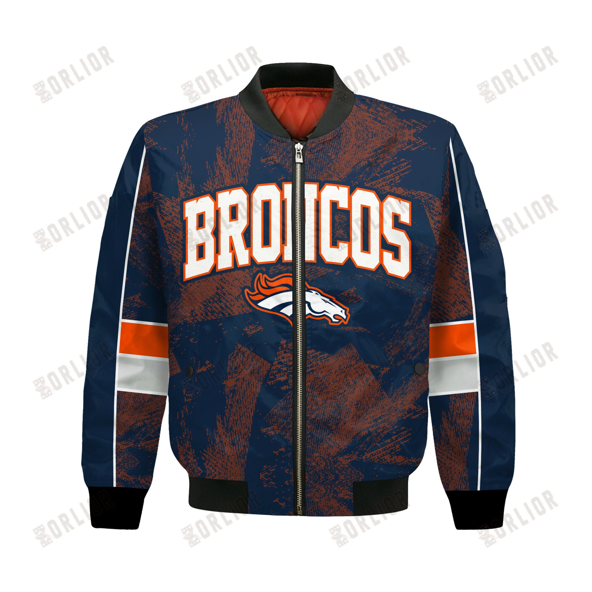 Denver Broncos Football Team 2024 - 25 Cheering Symbols Bomber Jacket