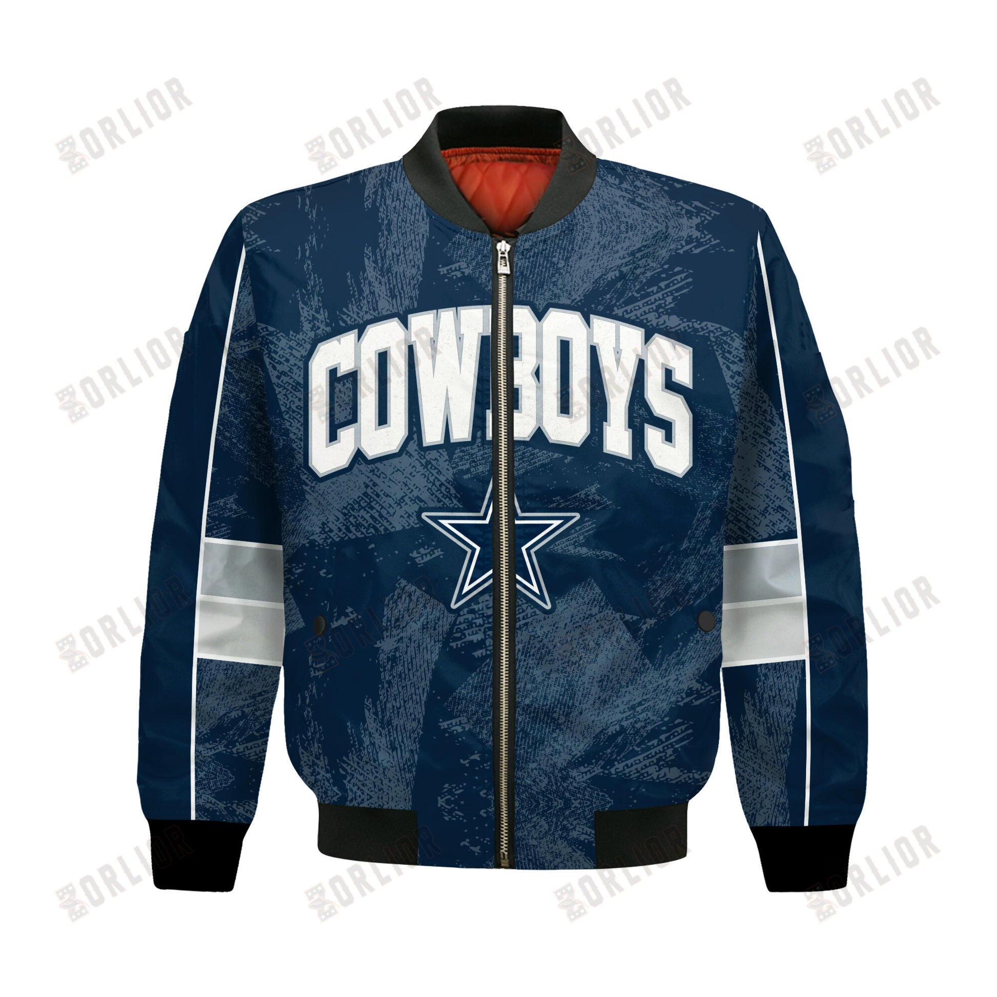 Dallas Cowboys Football Team 2024 - 25 Cheering Symbols Bomber Jacket