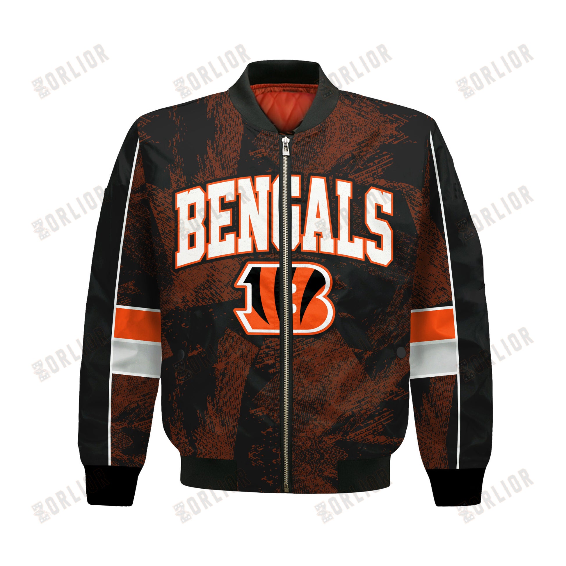 Cincinnati Bengals Football Team 2024 - 25 Cheering Symbols Bomber Jacket