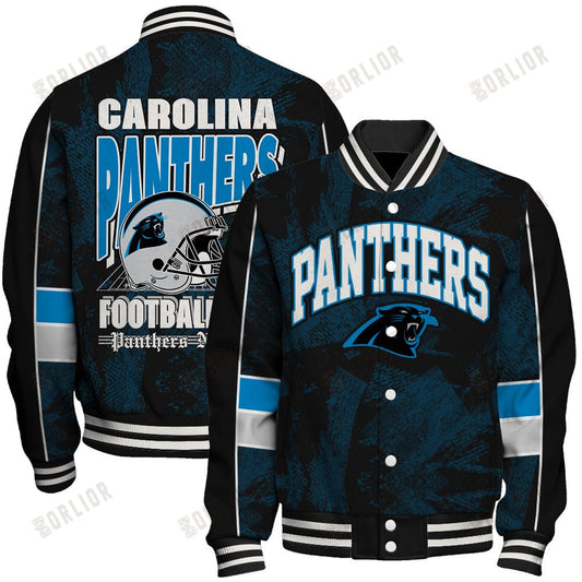 Carolina Panthers Football Team 2024 - 25 Cheering Symbols Unisex Varsity Jacket