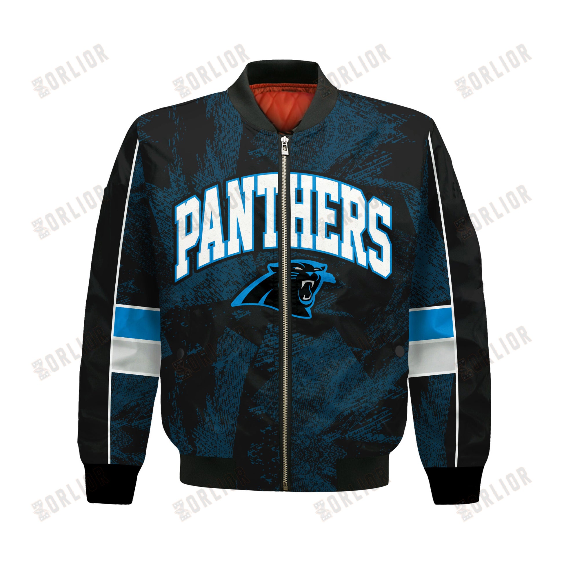 Carolina Panthers Football Team 2024 - 25 Cheering Symbols Bomber Jacket