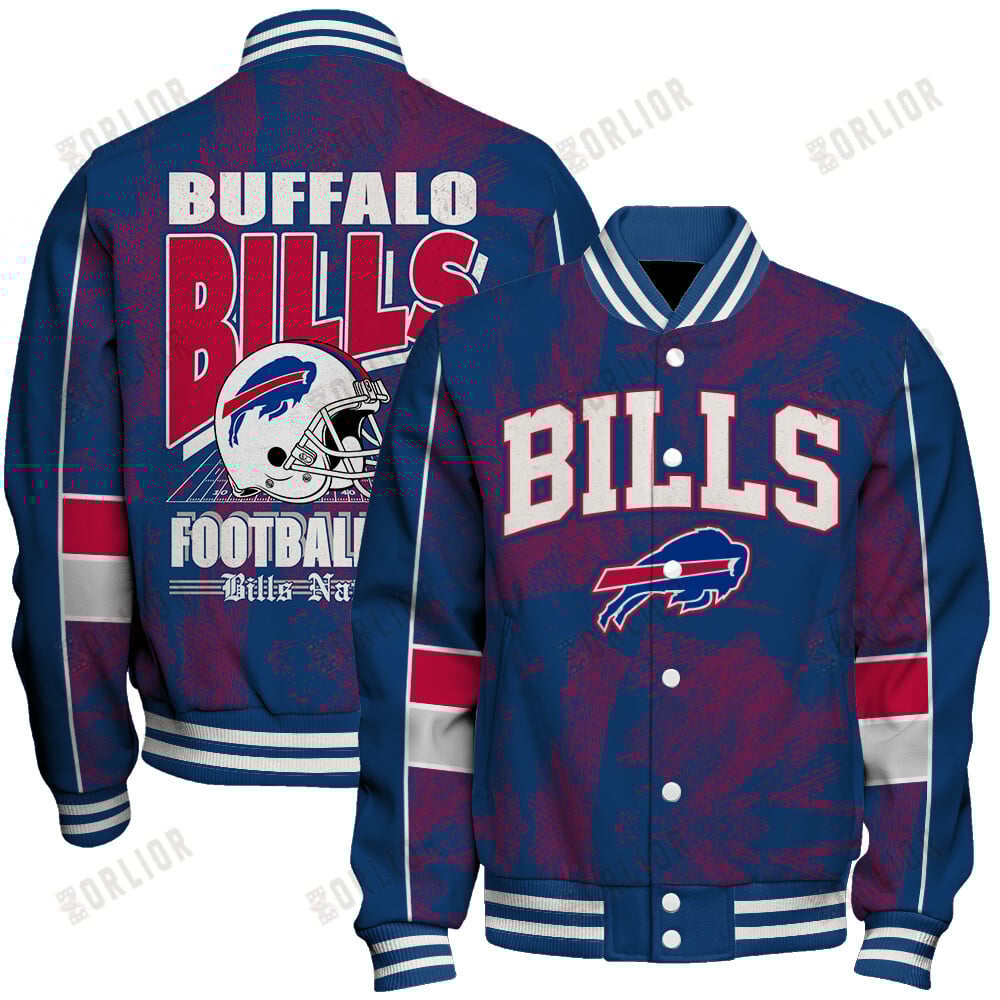 Buffalo Bills Football Team 2024 - 25 Cheering Symbols Unisex Varsity Jacket