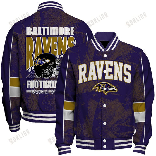 Baltimore Ravens Football Team 2024 - 25 Cheering Symbols Unisex Varsity Jacket