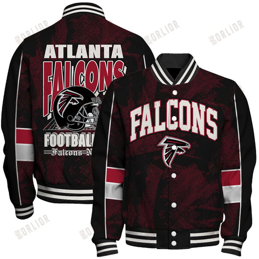 Atlanta Falcons Football Team 2024 - 25 Cheering Symbols Unisex Varsity Jacket
