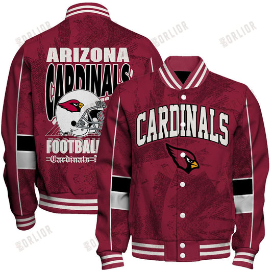 Arizona Cardinals Football Team 2024 - 25 Cheering Symbols Unisex Varsity Jacket