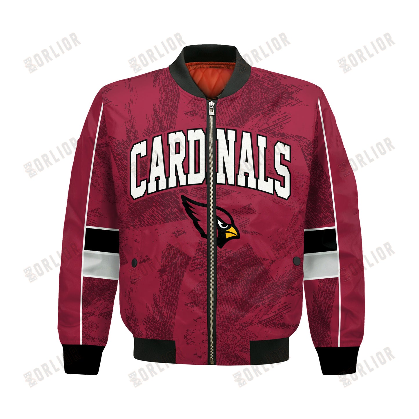 Arizona Cardinals Football Team 2024 - 25 Cheering Symbols Bomber Jacket
