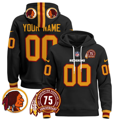 Washington Redskins 2024 Custom Pullover Hoodie V2