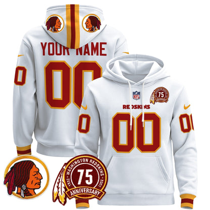 Washington Redskins 2024 Custom Pullover Hoodie V2