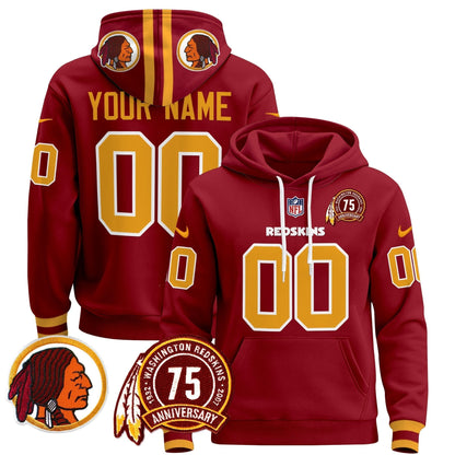 Washington Redskins 2024 Custom Pullover Hoodie V2