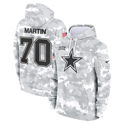 Dallas Cowboys 2024 Salute to Service Fleece Pullover Hoodie - All stitched