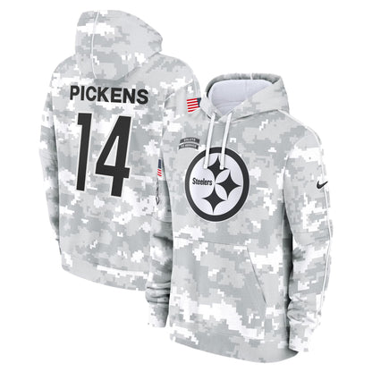 Pittsburgh Steelers 2024 Salute to Service Fleece Pullover Hoodie - All stitched