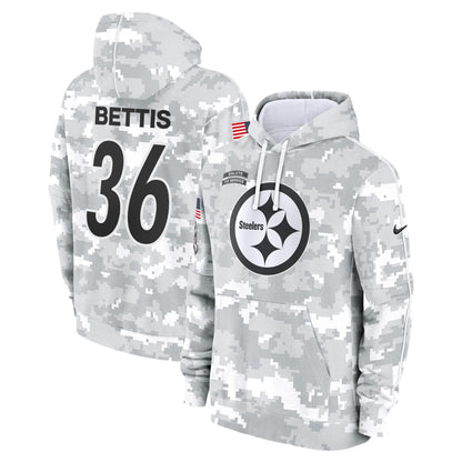 Pittsburgh Steelers 2024 Salute to Service Fleece Pullover Hoodie - All stitched