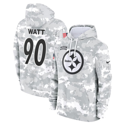 Pittsburgh Steelers 2024 Salute to Service Fleece Pullover Hoodie - All stitched