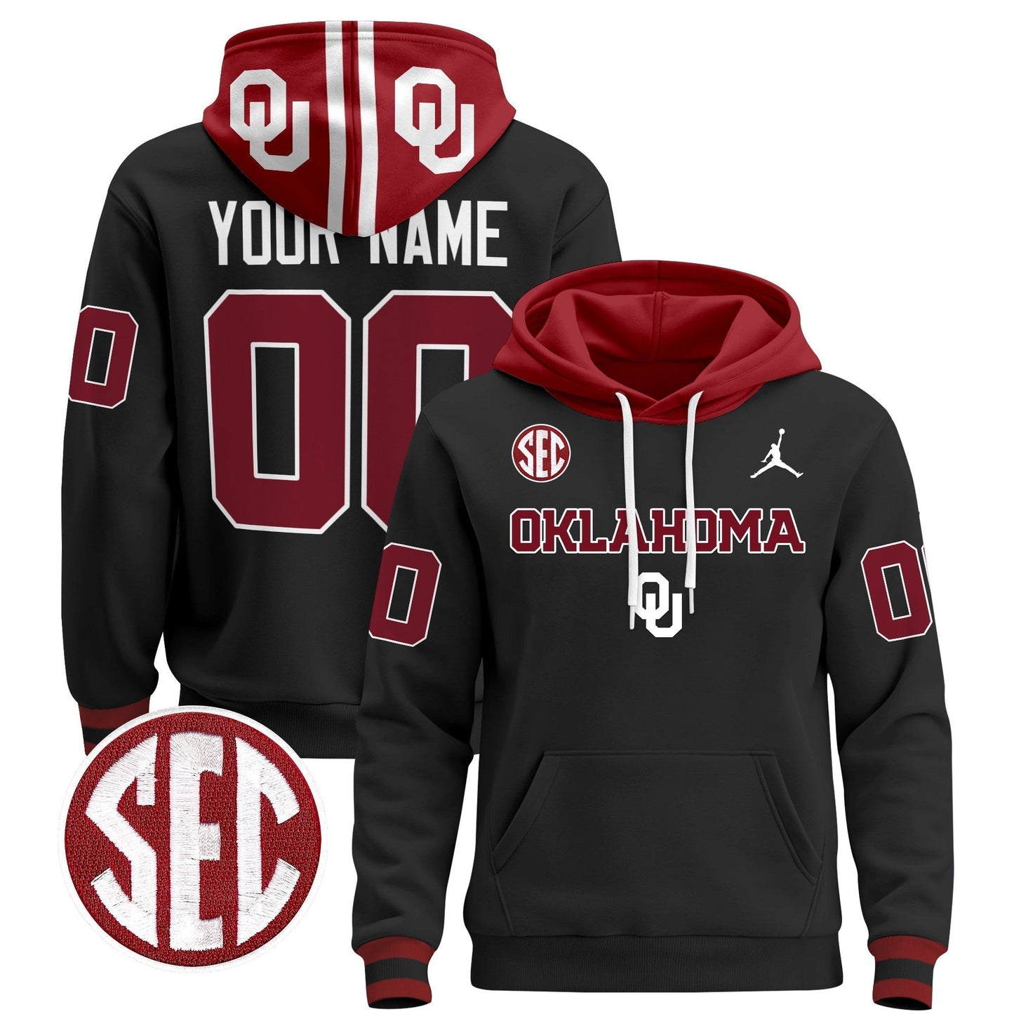Oklahoma Sooners 2025 Custom Pullover Hoodie V3