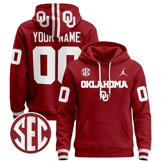 Oklahoma Sooners 2025 Custom Pullover Hoodie V3