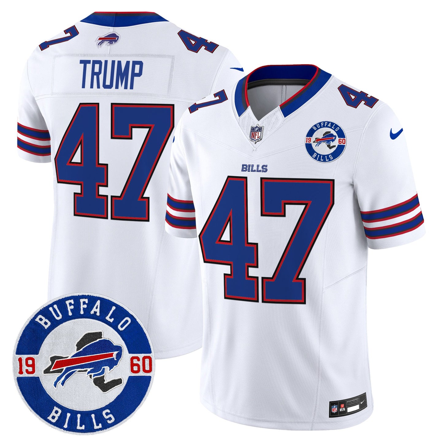 Buffalo Bills 2024 Vapor Limited Jersey - Est. 1960 Patch - All Stitched