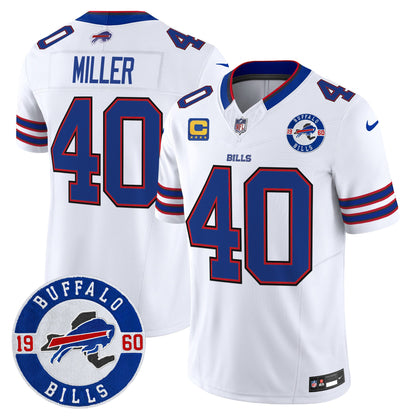 Buffalo Bills 2024 Vapor Limited Jersey - Est. 1960 Patch - All Stitched