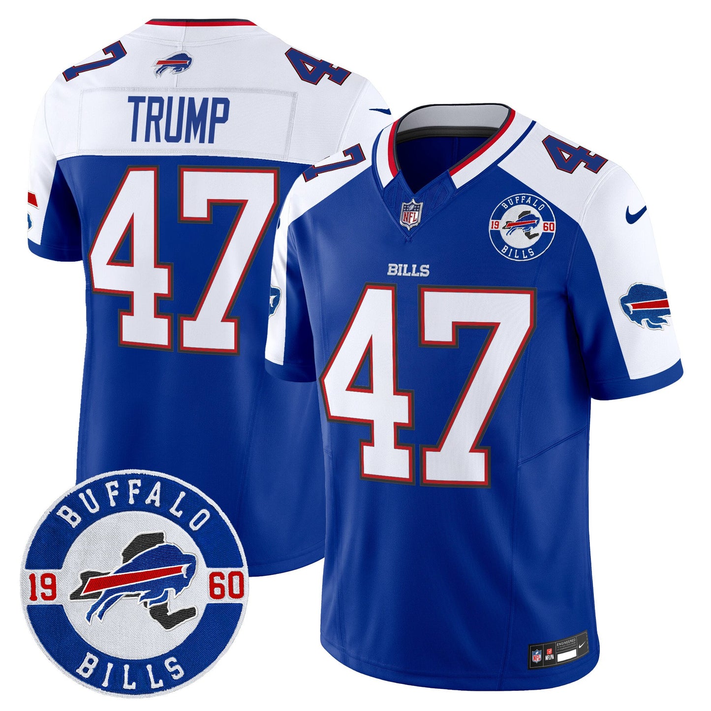 Buffalo Bills 2024 Vapor Limited Jersey - Est. 1960 Patch - All Stitched